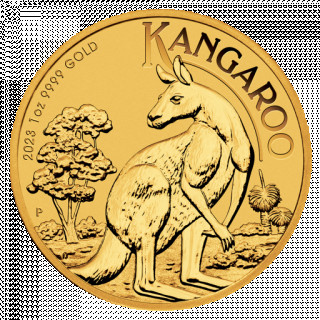 Złota moneta| Australijski Kangur| 2023r| 2 sztuki