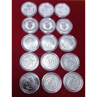 Platyna 1 oz rożne:  125 Perh Mint, Koala, Słon, Byk, Jednorożec