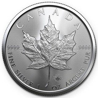 Kanadyjski Liść Klonowy 1 uncja Srebra