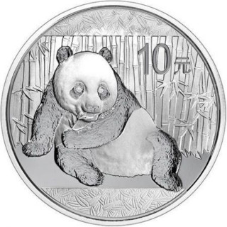 Srebro srebrne monety Panda Chińska 2015 1 oz Ag999 31.1g
